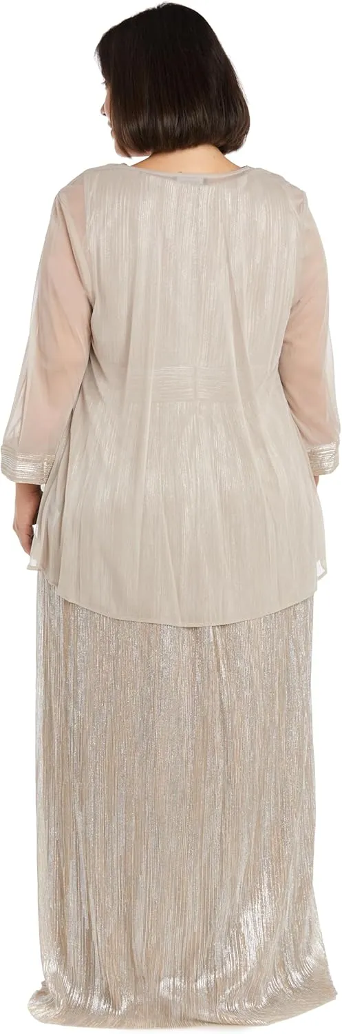 R&M Richards Women's 2pc Long Formal Evening Dress