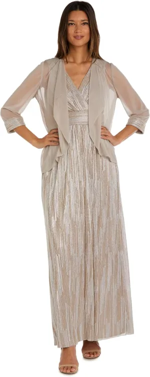 R&M Richards Women's 2pc Long Formal Evening Dress