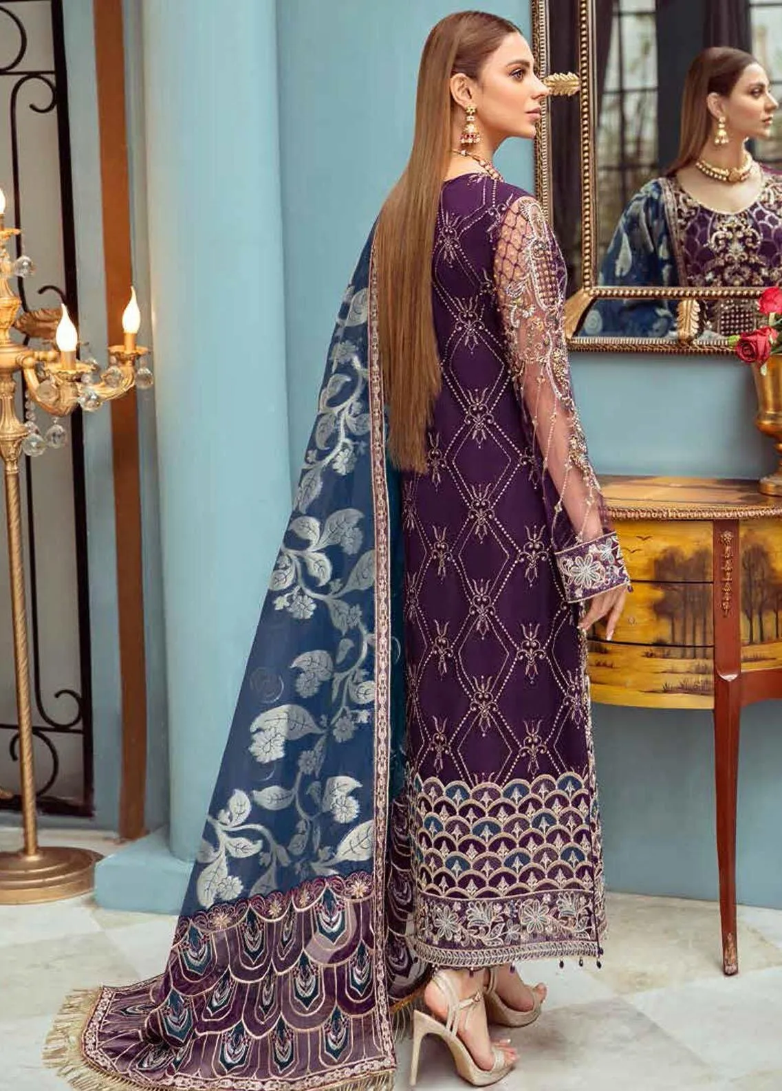 Ramsha Unstitched 3 Piece Luxury Wedding Vol-01 Collection'2022-H-101