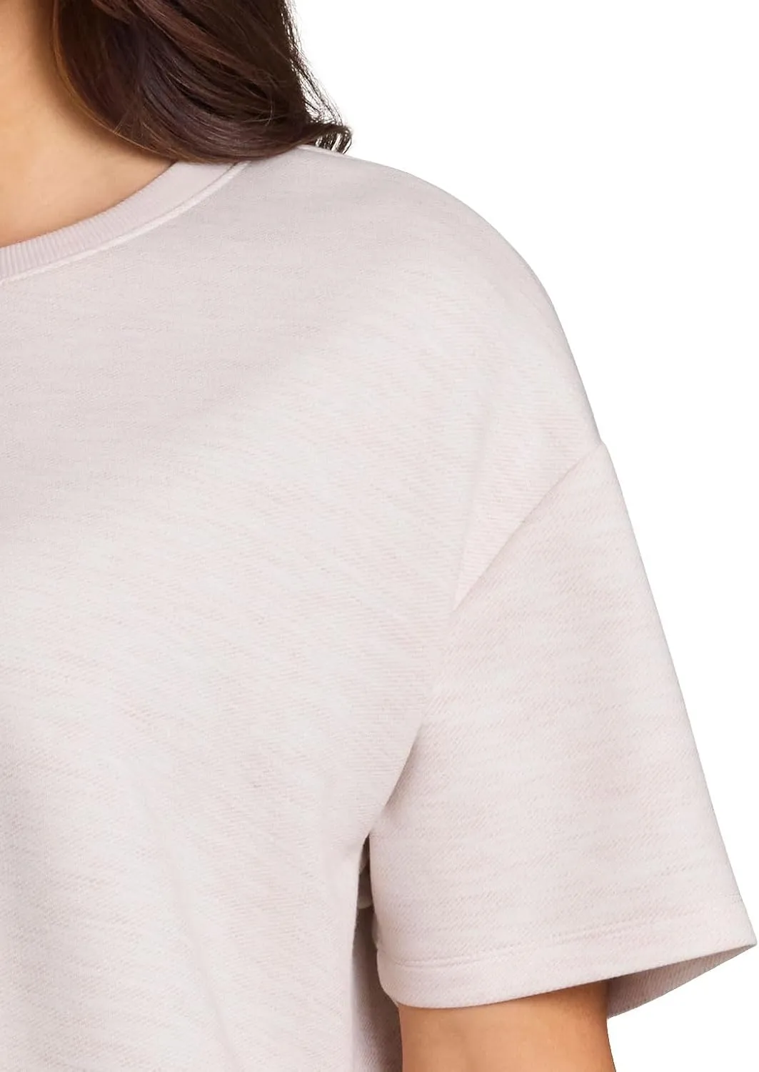 RBX Oversized T-Shirt for Women, Luxe Athleisure Fabric Loungewear Short Sleeve Workout Top with Plus Sizes