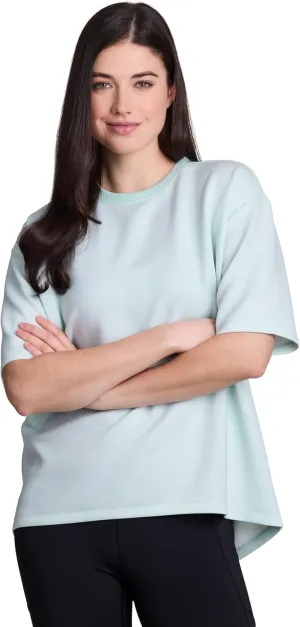 RBX Oversized T-Shirt for Women, Luxe Athleisure Fabric Loungewear Short Sleeve Workout Top with Plus Sizes