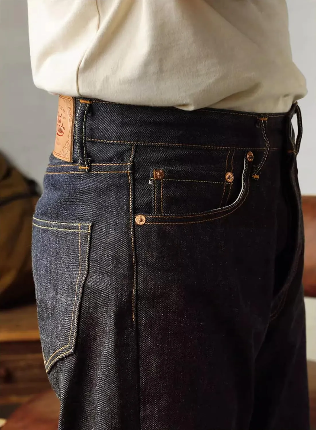 Red Tornado 55501 Men's Selvedge Jeans Relaxed Fit Straight Leg