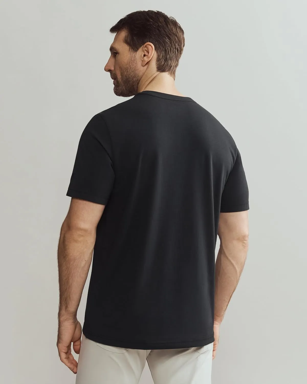 Rhone Men's Origin Performance Tee - Ultrasoft Cotton Blend Fabric, Lightweight, Moisture-Wicking, Anti-Odor T-Shirt
