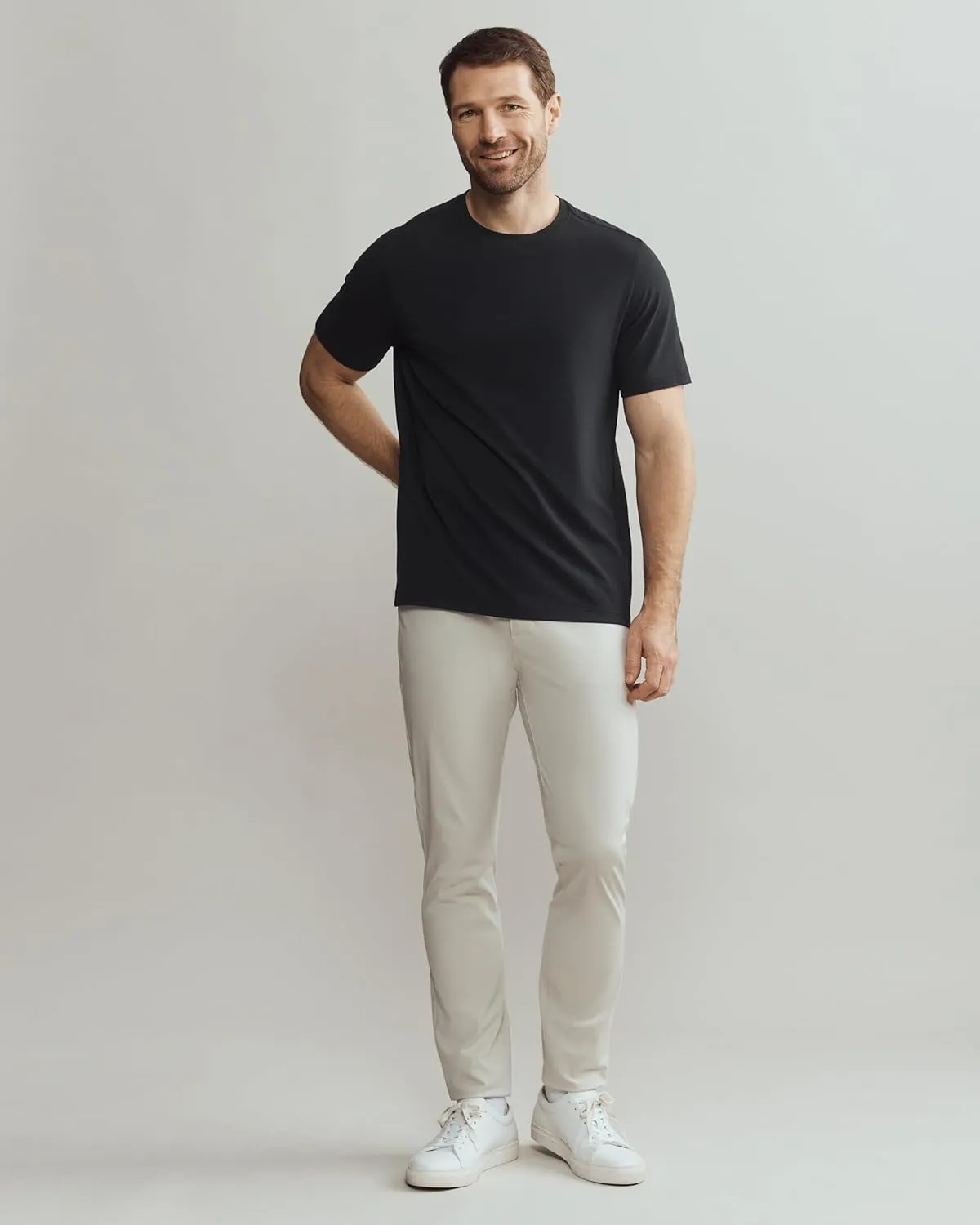 Rhone Men's Origin Performance Tee - Ultrasoft Cotton Blend Fabric, Lightweight, Moisture-Wicking, Anti-Odor T-Shirt