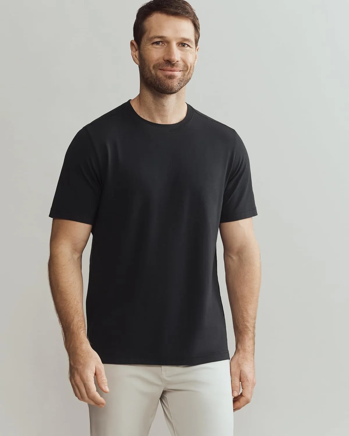 Rhone Men's Origin Performance Tee - Ultrasoft Cotton Blend Fabric, Lightweight, Moisture-Wicking, Anti-Odor T-Shirt