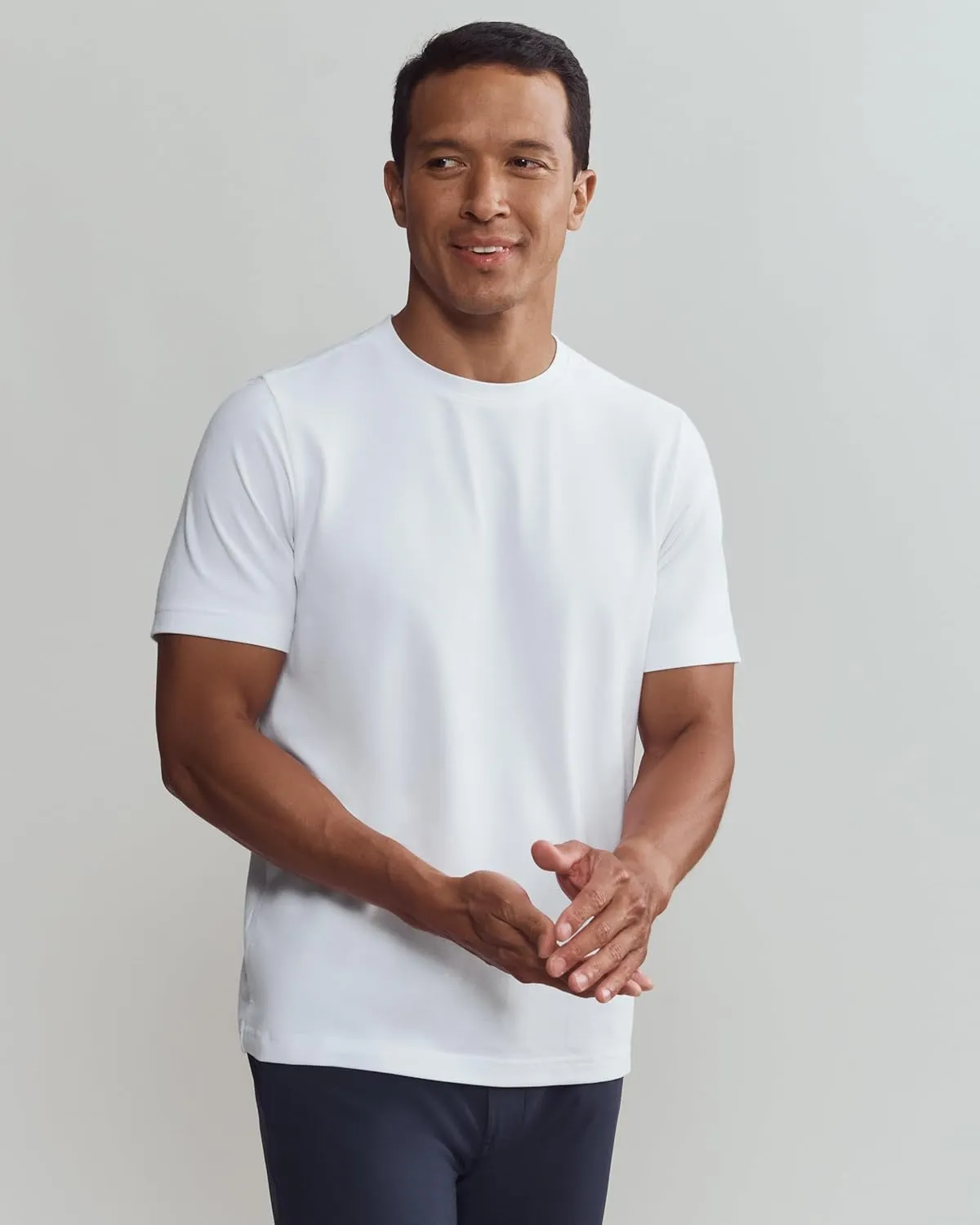 Rhone Men's Origin Performance Tee - Ultrasoft Cotton Blend Fabric, Lightweight, Moisture-Wicking, Anti-Odor T-Shirt