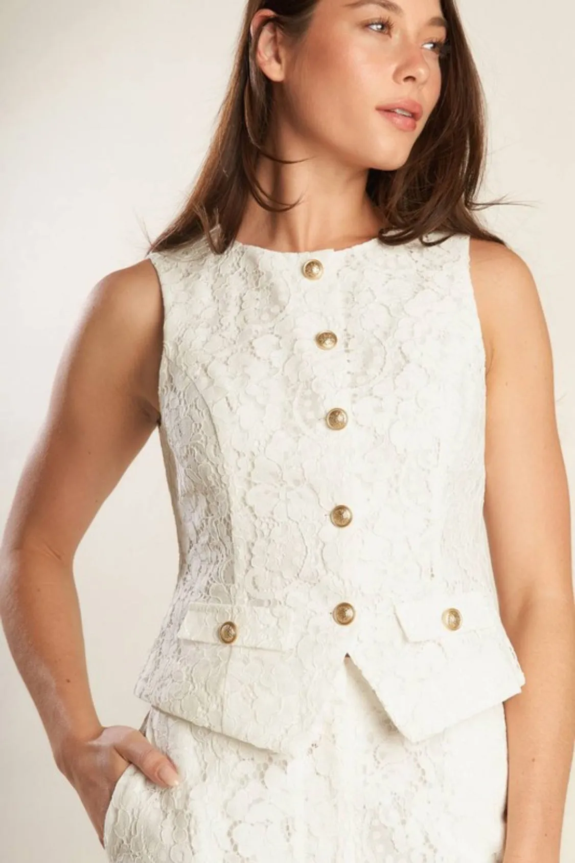 Sarah Lace Vest