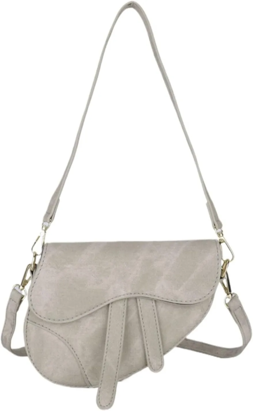 Shoulder Bag for Women Saddle Bag Denim Purse Crossbody Bag with Adjustable Strap