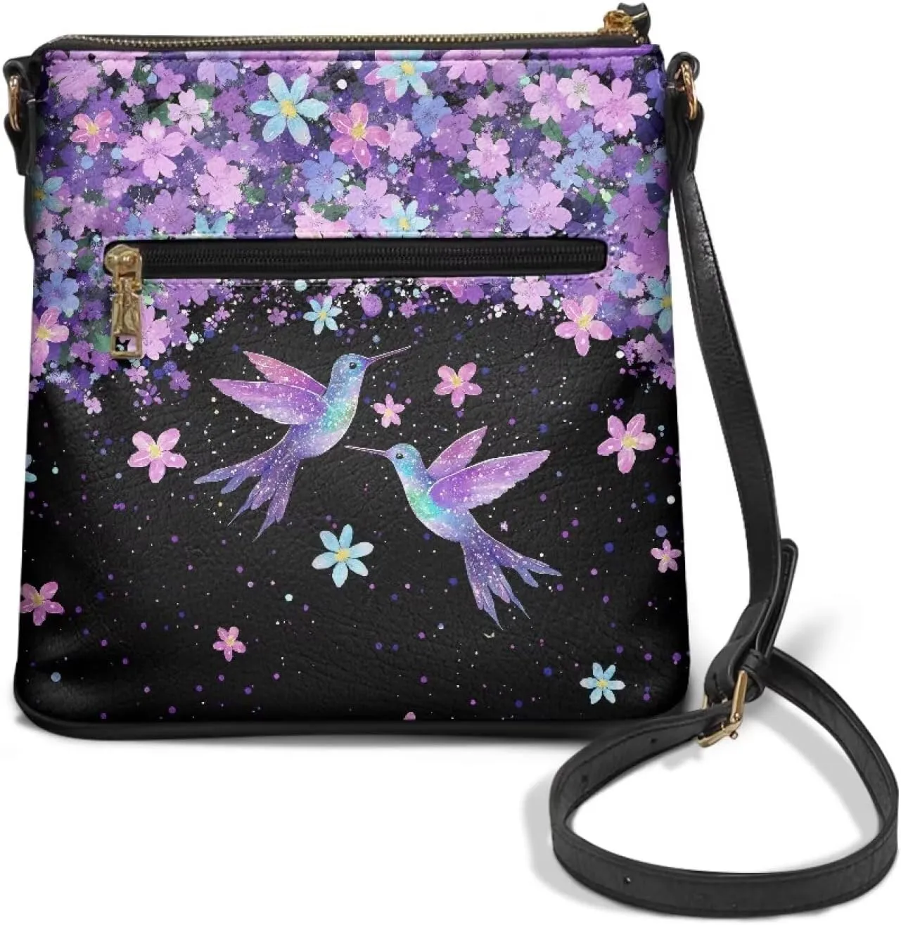 Soft PU Leather Shoulder Bag for Women Ladies Trendy Adjustable Shoulder Strap Purse Handbags with Muti Zip Pocket