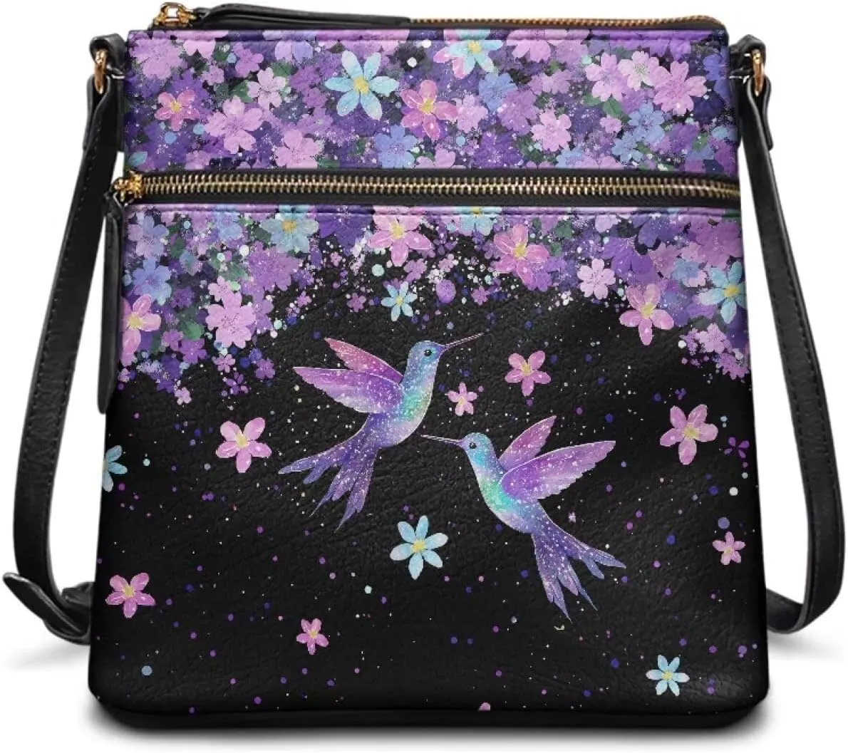 Soft PU Leather Shoulder Bag for Women Ladies Trendy Adjustable Shoulder Strap Purse Handbags with Muti Zip Pocket