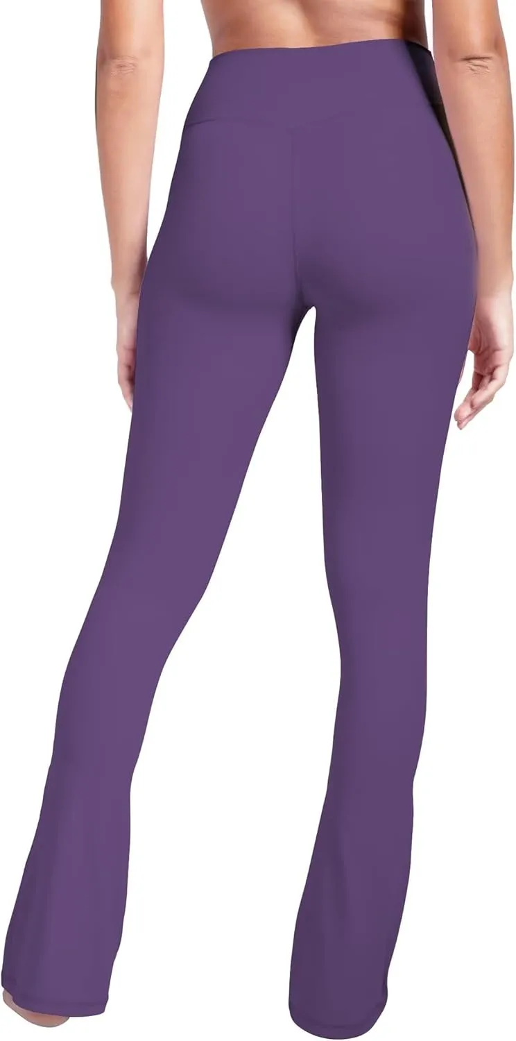 Sunzel High Waist Mini Flared Leggings for Women, Tummy Control Casual Flare Yoga Pants for Yoga Workout Gym