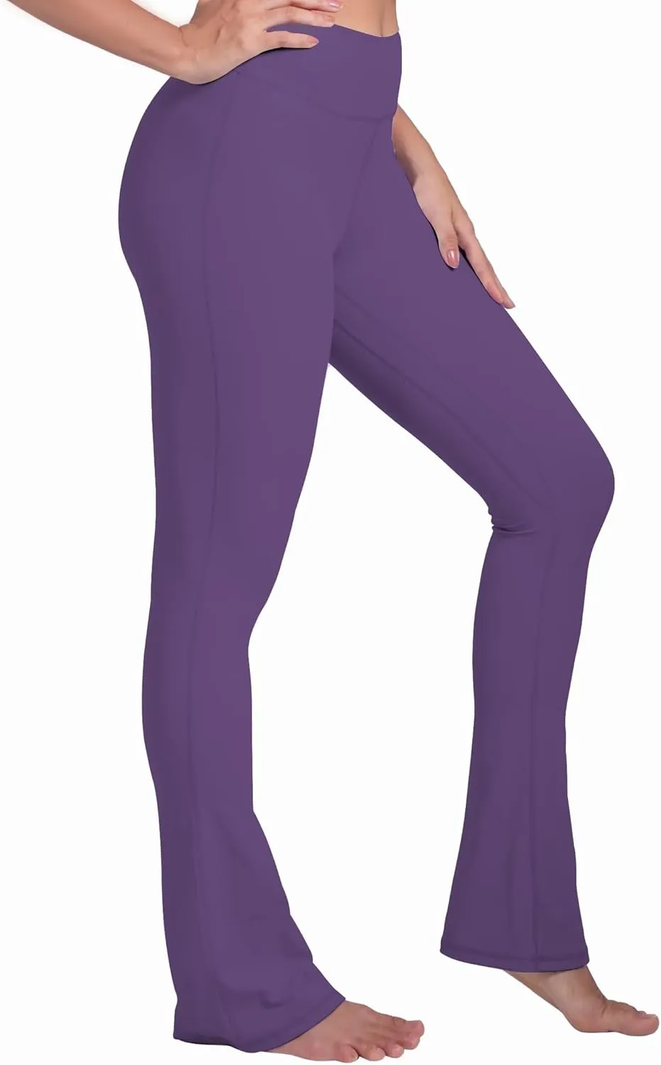 Sunzel High Waist Mini Flared Leggings for Women, Tummy Control Casual Flare Yoga Pants for Yoga Workout Gym