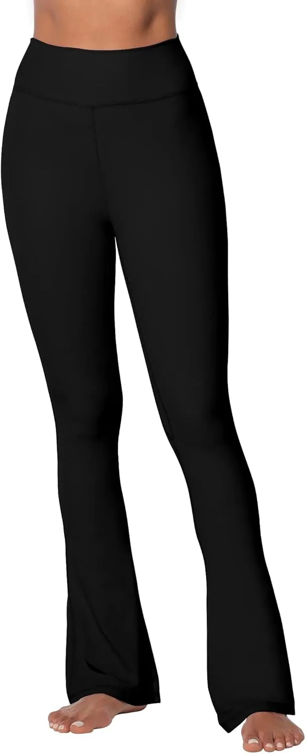 Sunzel High Waist Mini Flared Leggings for Women, Tummy Control Casual Flare Yoga Pants for Yoga Workout Gym