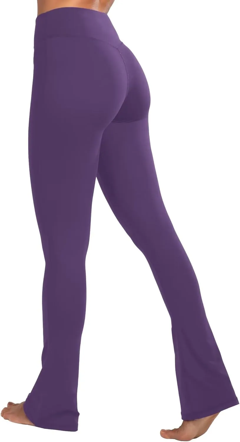 Sunzel High Waist Mini Flared Leggings for Women, Tummy Control Casual Flare Yoga Pants for Yoga Workout Gym