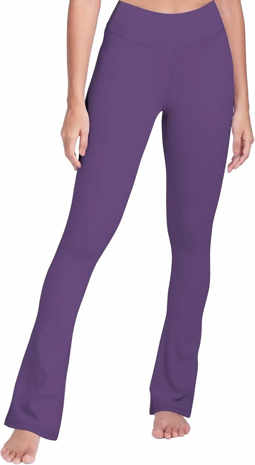Sunzel High Waist Mini Flared Leggings for Women, Tummy Control Casual Flare Yoga Pants for Yoga Workout Gym