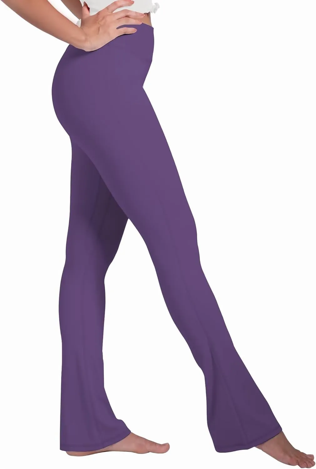 Sunzel High Waist Mini Flared Leggings for Women, Tummy Control Casual Flare Yoga Pants for Yoga Workout Gym