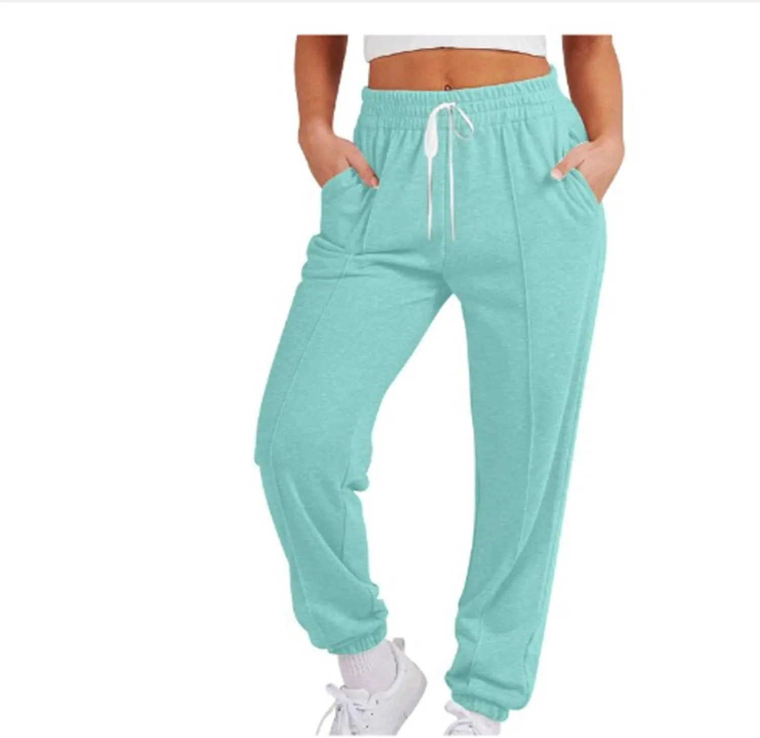 Sweatpants for Women Baggy Joggers High Waist Drawstring Bottoms Casual Track Pants Workout Trousers with Pockets
