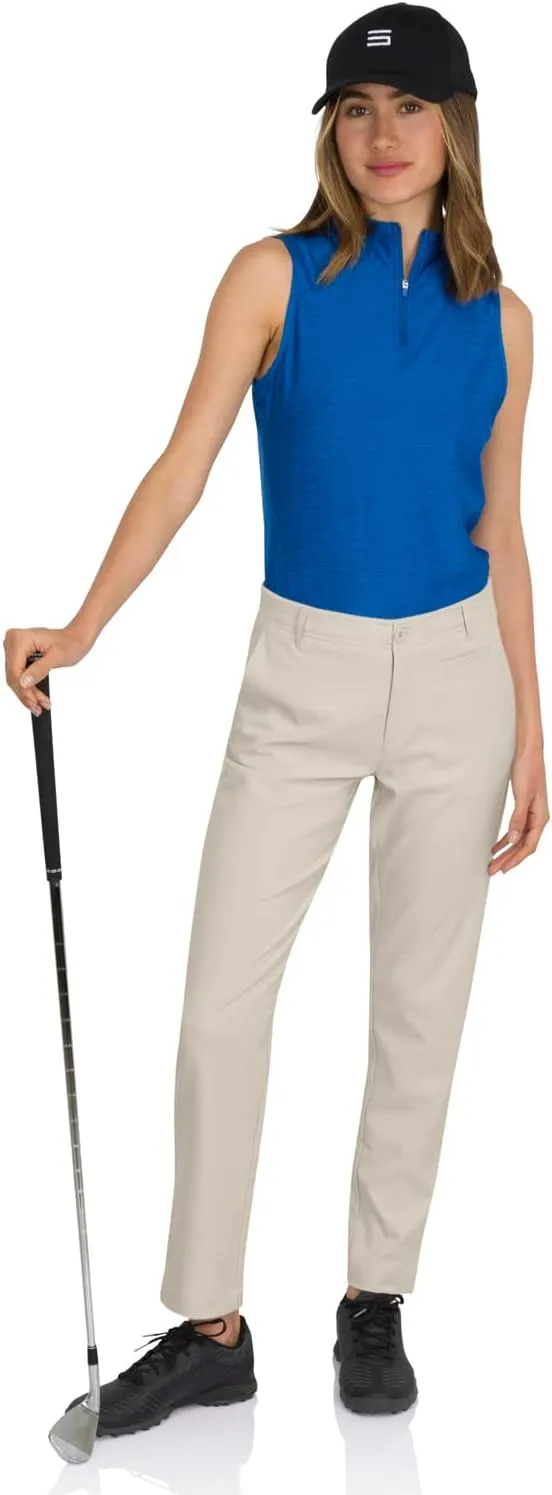 Three Sixty Six Womens Quick Dry Golf Pants - Front Coin Pocket, 4-Way Stretc, Anti-Odor & Moisture Wicking Fabric