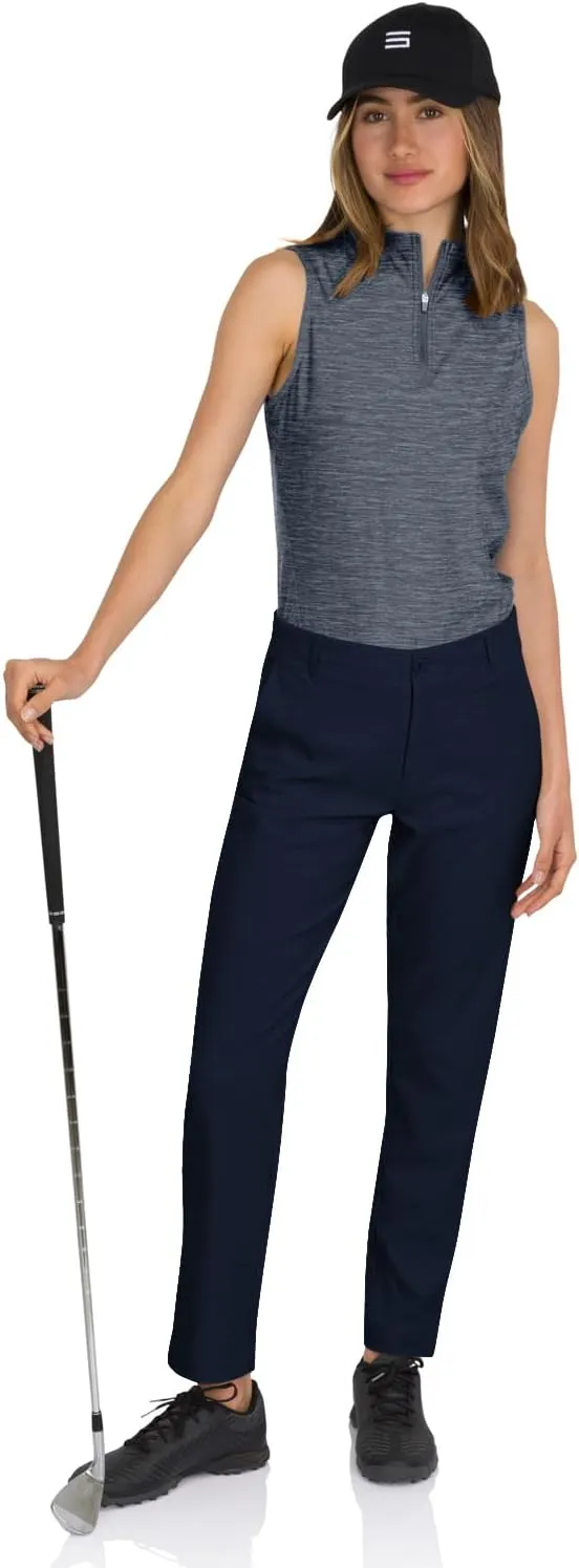 Three Sixty Six Womens Quick Dry Golf Pants - Front Coin Pocket, 4-Way Stretc, Anti-Odor & Moisture Wicking Fabric