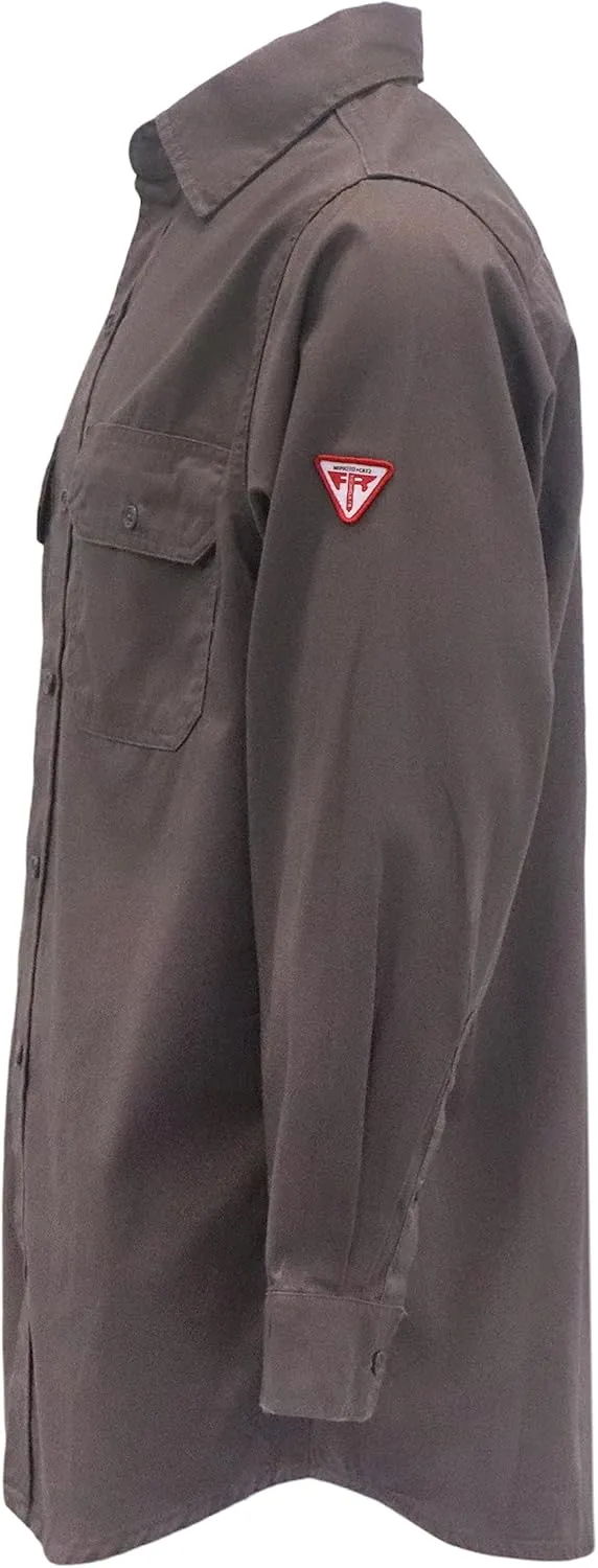 TICOMELA FR Shirts for Men Flame Resistant/Fire Retardant Shirt NFPA2112 7.5oz Men's Welding Shirt