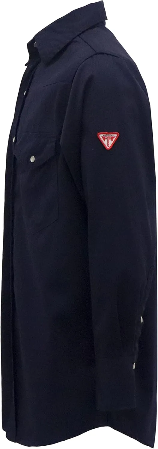 TICOMELA FR Shirts for Men Flame Resistant/Fire Retardant Shirt NFPA2112 7.5oz Men's Welding Shirt