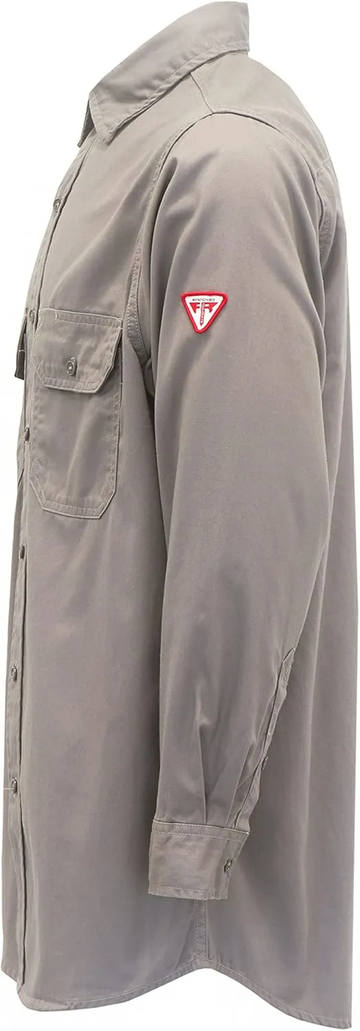 TICOMELA FR Shirts for Men Flame Resistant/Fire Retardant Shirt NFPA2112 7.5oz Men's Welding Shirt