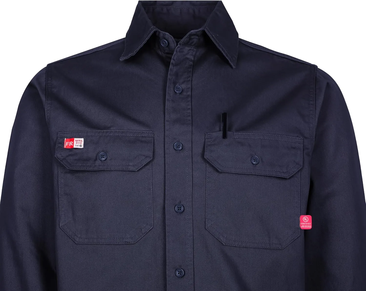 TICOMELA FR Shirts for Men Flame Resistant/Fire Retardant Shirt NFPA2112 7.5oz Men's Welding Shirt