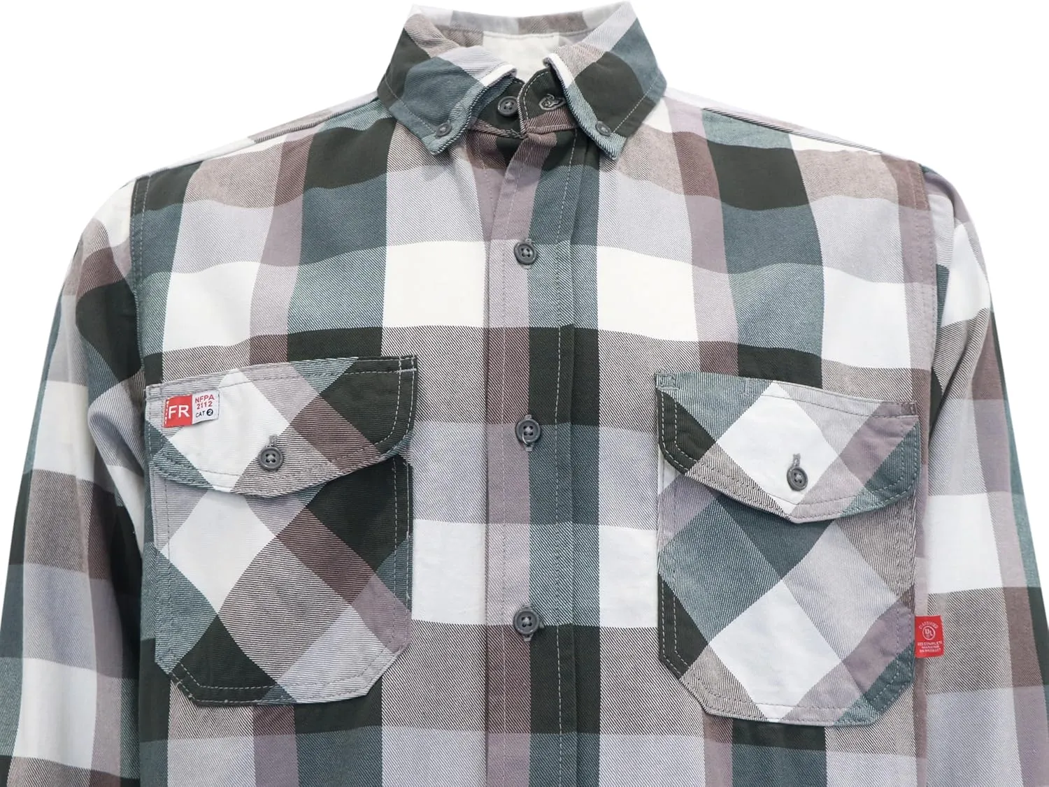 TICOMELA FR Shirts for Men Flame Resistant/Fire Retardant Shirt NFPA2112 7.5oz Men's Welding Shirt