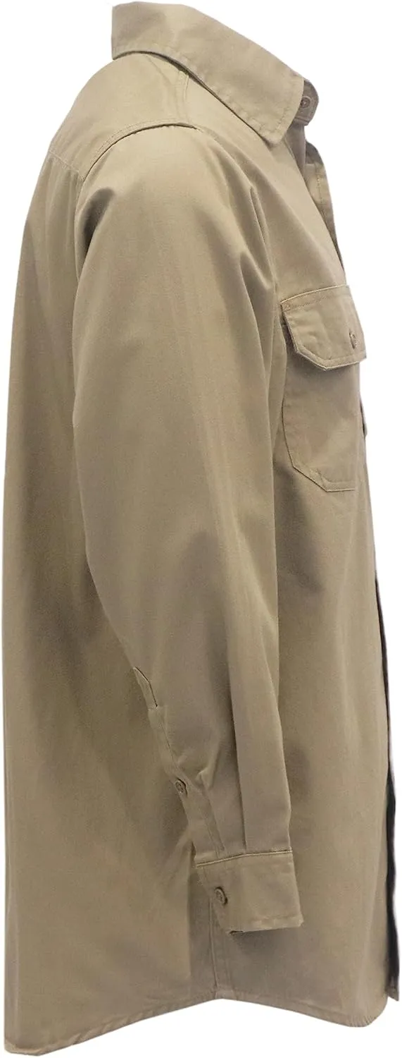 TICOMELA FR Shirts for Men Flame Resistant/Fire Retardant Shirt NFPA2112 7.5oz Men's Welding Shirt