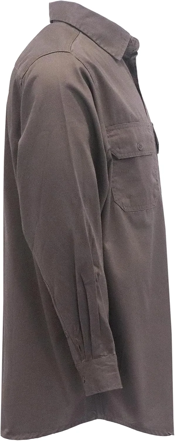 TICOMELA FR Shirts for Men Flame Resistant/Fire Retardant Shirt NFPA2112 7.5oz Men's Welding Shirt
