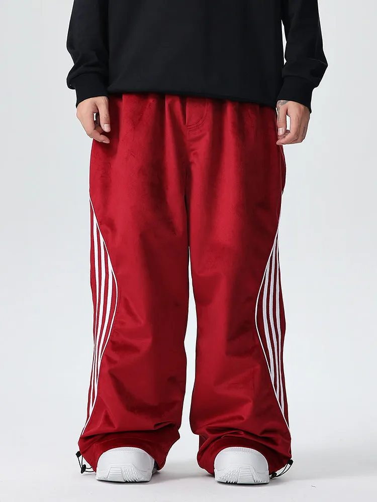 Unisex Oversize Fleece Baggy Snow Pants