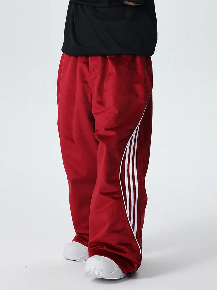 Unisex Oversize Fleece Baggy Snow Pants