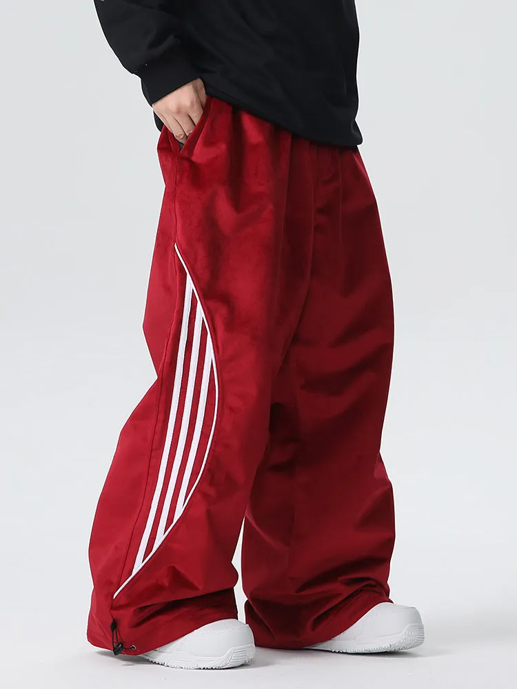Unisex Oversize Fleece Baggy Snow Pants