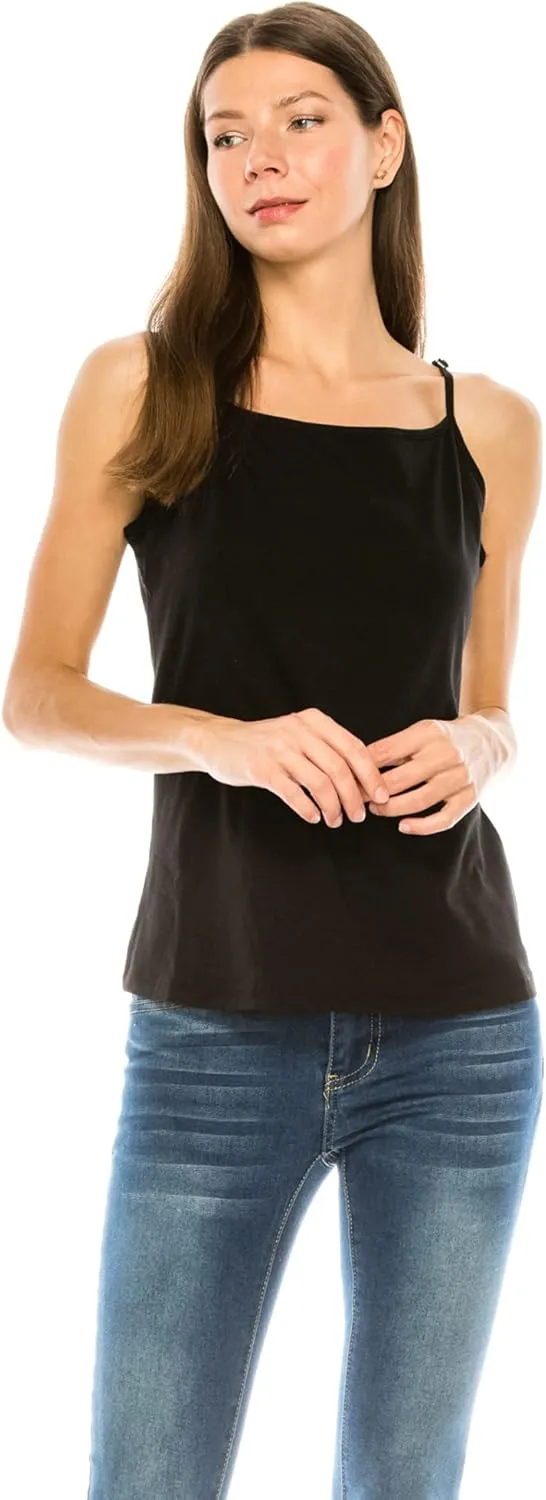 Urban Diction 4 Pack Women's Loose Scoop Neck Sleeveless Tank Top