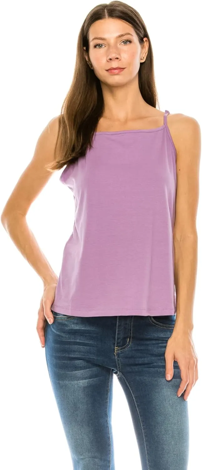 Urban Diction 4 Pack Women's Loose Scoop Neck Sleeveless Tank Top