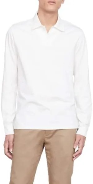 Vince Men's Heavy Pima L/S Polo