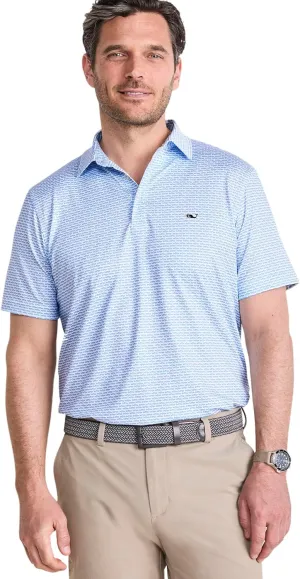 vineyard vines Men's Printed Sankaty Performance Polo