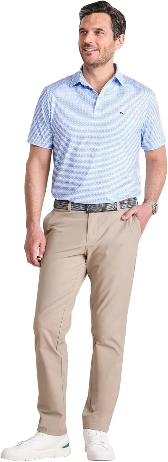 vineyard vines Men's Printed Sankaty Performance Polo