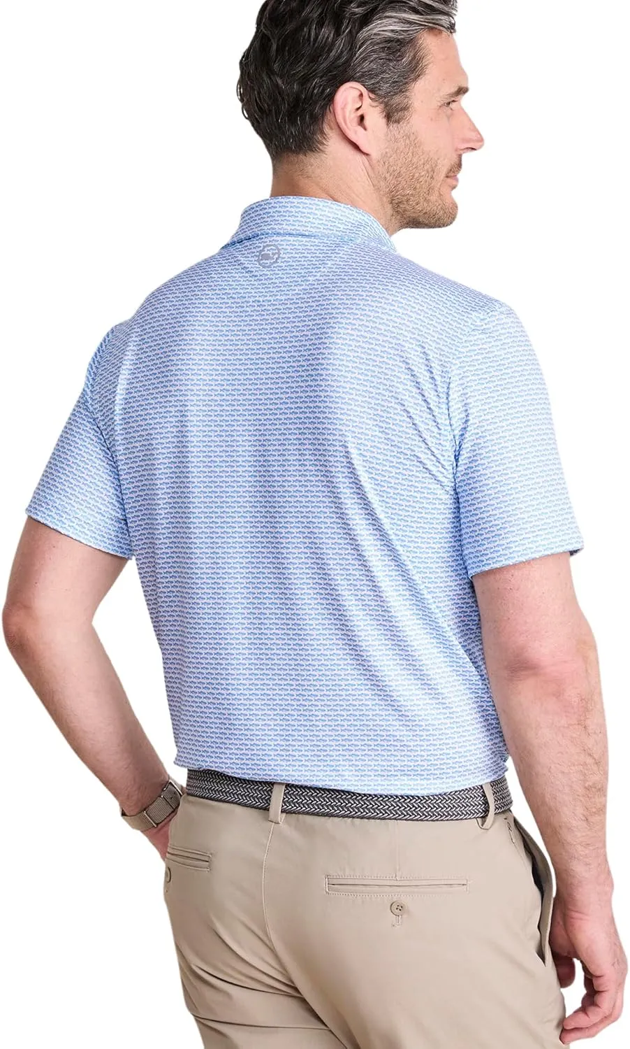 vineyard vines Men's Printed Sankaty Performance Polo