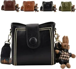 Vintage Fashion Bag With Adjustable Wider Shoulder Strap, Vintage Bags for Womenmini Bucket Bagcrossbody Bucket Bag