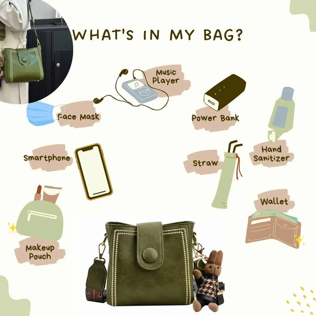 Vintage Retro Small Water Bucket Bag, Vintage Fashion Bag With Adjustable Wider Shoulder Strap
