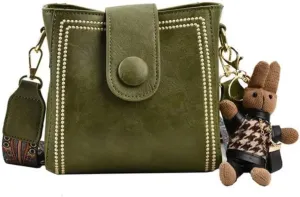 Vintage Retro Small Water Bucket Bag, Vintage Fashion Bag With Adjustable Wider Shoulder Strap
