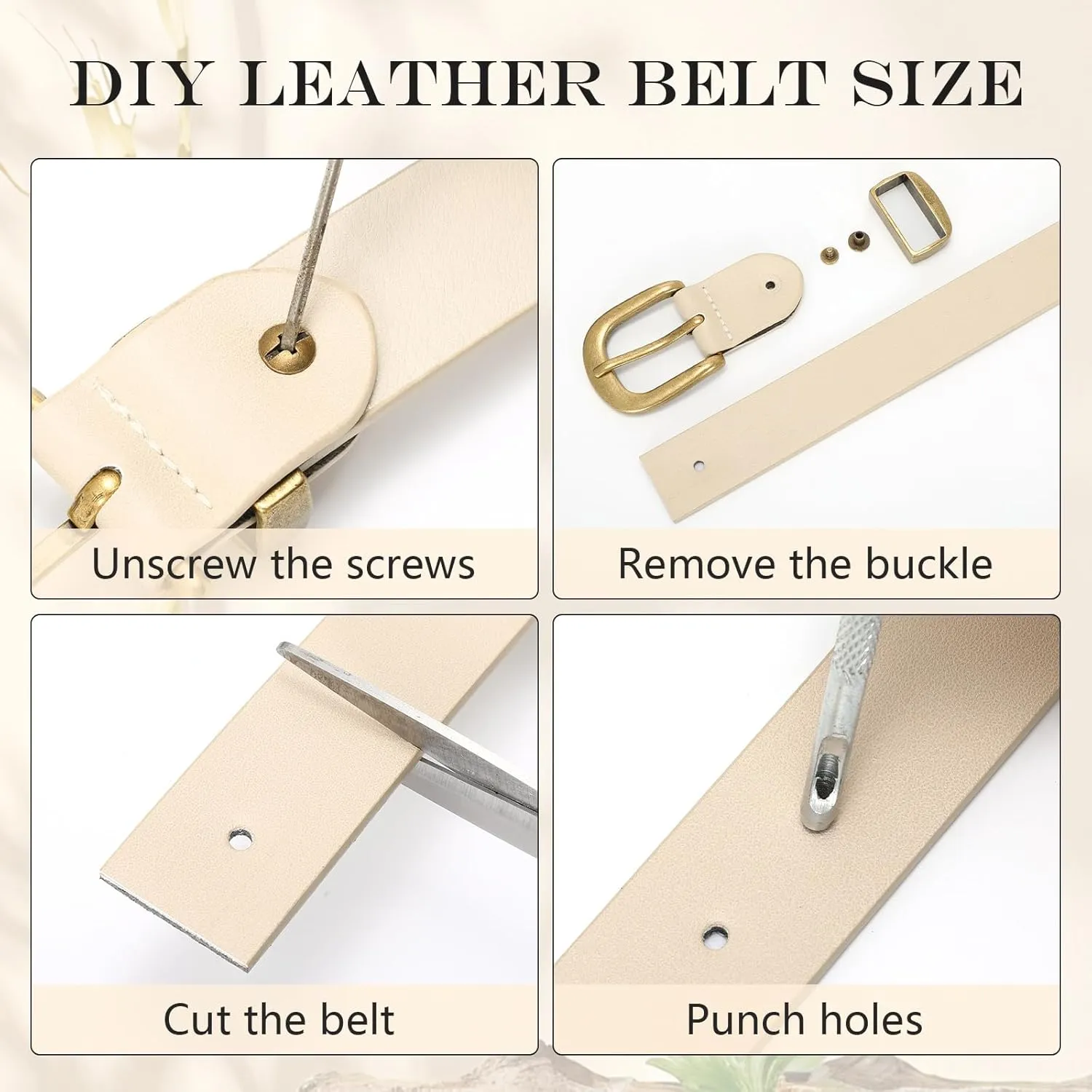VONMELLI Women's Belt for Jean, Leather Belt for Women Dress Pant with Fashion Gold Buckle