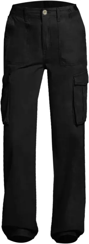Wide Leg Sweatpants Winter Slack Work Capris with Pockets Straight Leg High Waisted