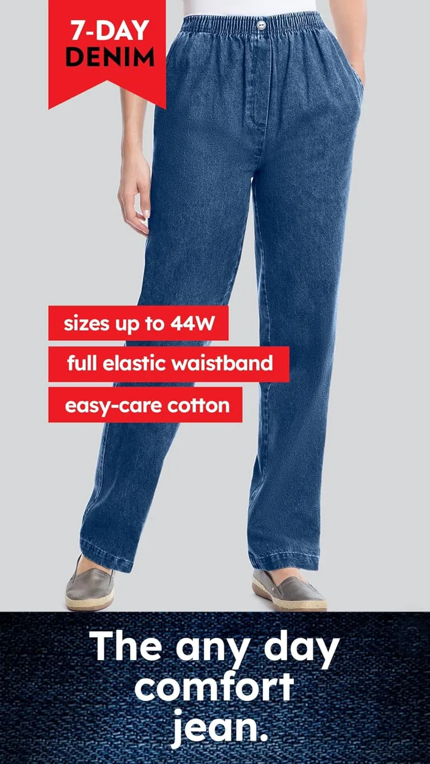 Woman Within Plus Size 7-Day Denim Capri