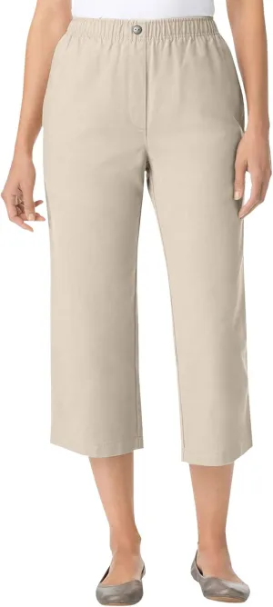 Woman Within Plus Size 7-Day Denim Capri