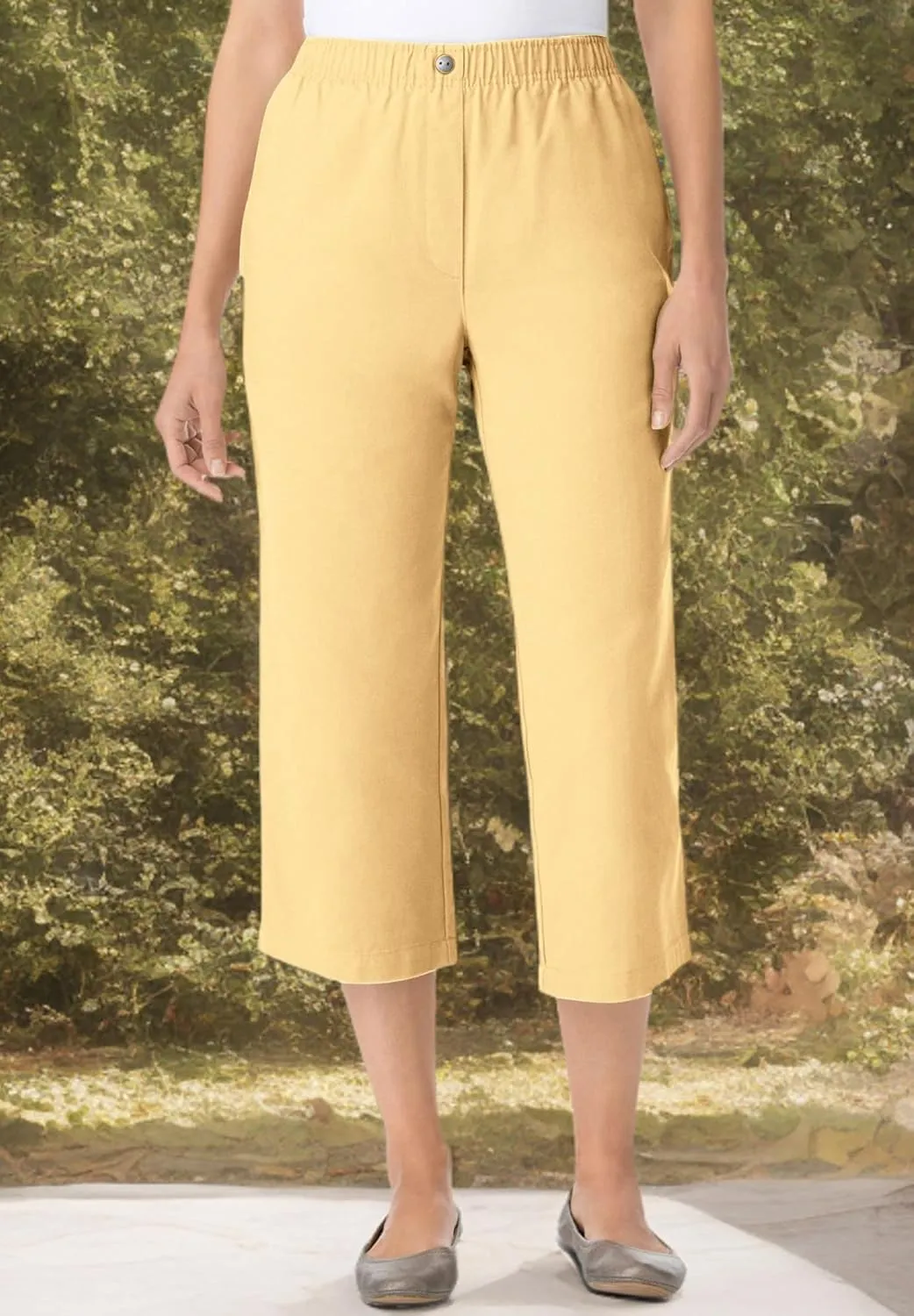 Woman Within Plus Size 7-Day Denim Capri