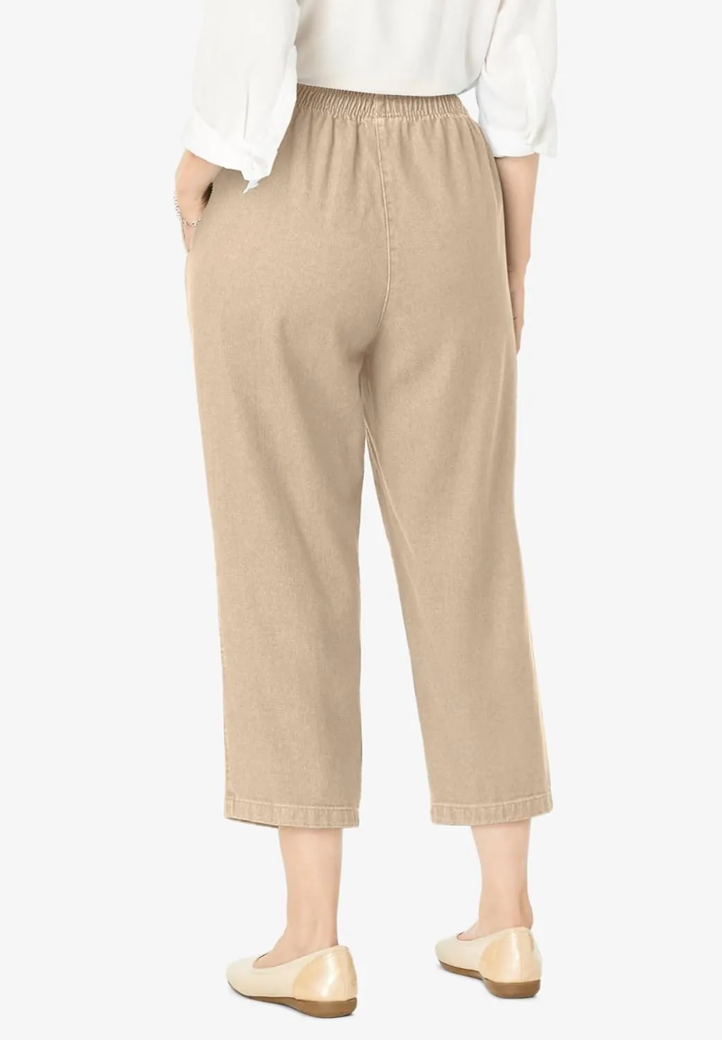 Woman Within Plus Size 7-Day Denim Capri
