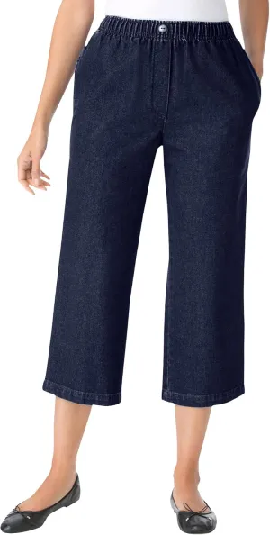 Woman Within Plus Size 7-Day Denim Capri