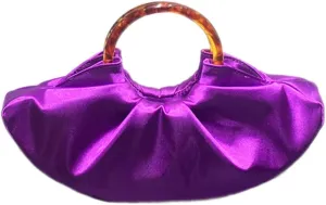 Women Satin Evening Handbag Pleated Satin Clutch Formal Dressy Purses Ruched Hobo Bag for Wedding Prom Cocktail Party